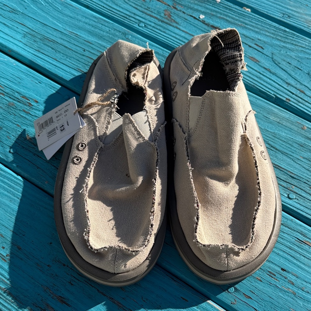 Sanuk Donny Hemp Men’s size 13 New with tags